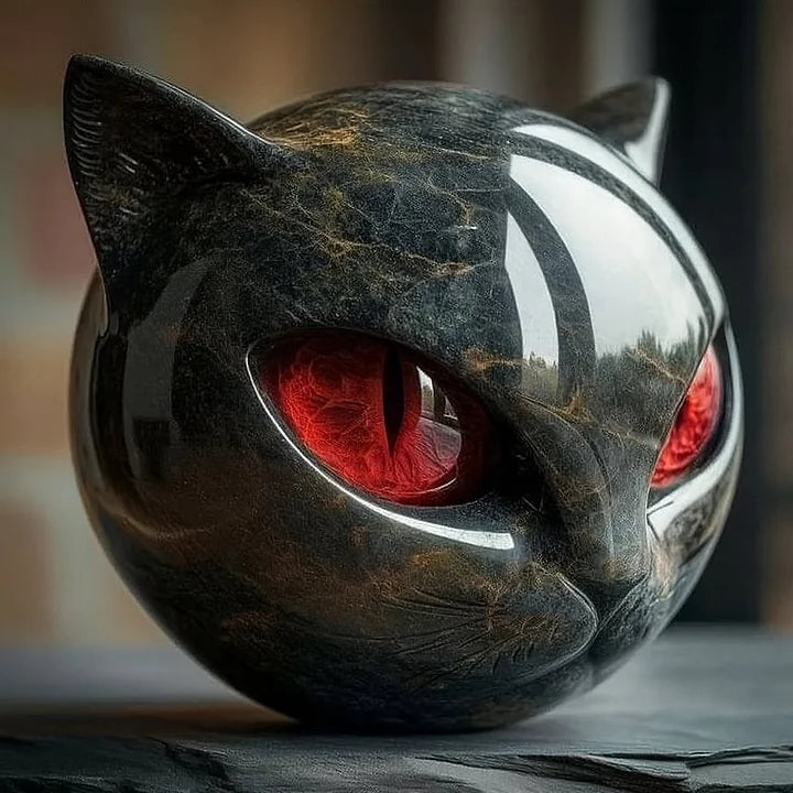 Noctura™ – Mystische schwarze Katzenskulptur | 50% Rabatt