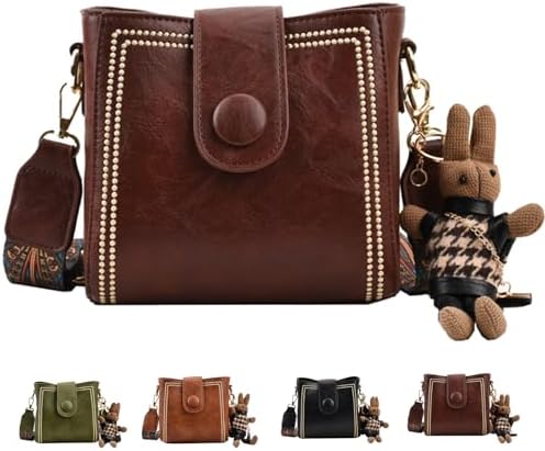 Vintage Fashion Tasche mit verstellbarem breitem Schulterriemen