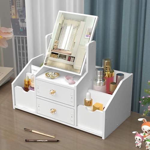 Tischspiegel Aufbewahrung Makeup Box mit Schublade
