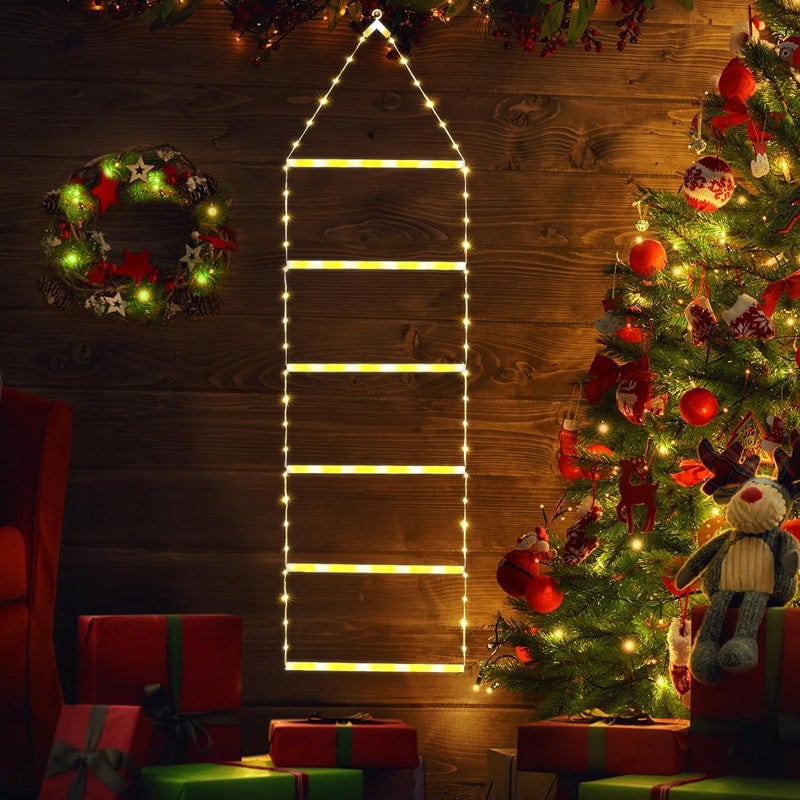 Xmasglow – Weihnachtsleiterlichter mit Weihnachtsmann