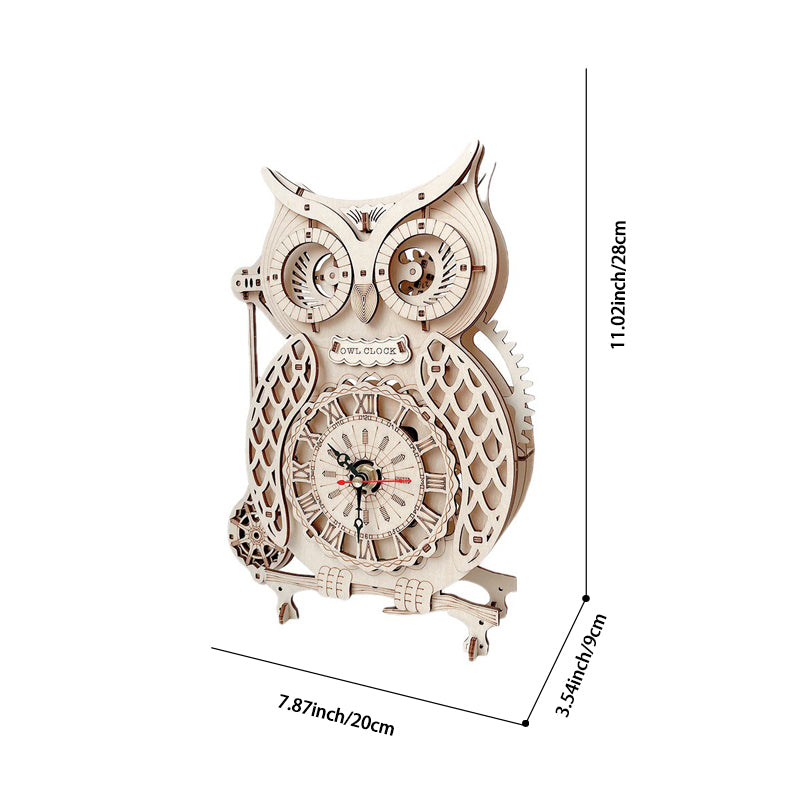 EcoClock - Nachhaltige 3D-Holzuhr aus recycelbarem Birkensperrholz | 50% RABATT