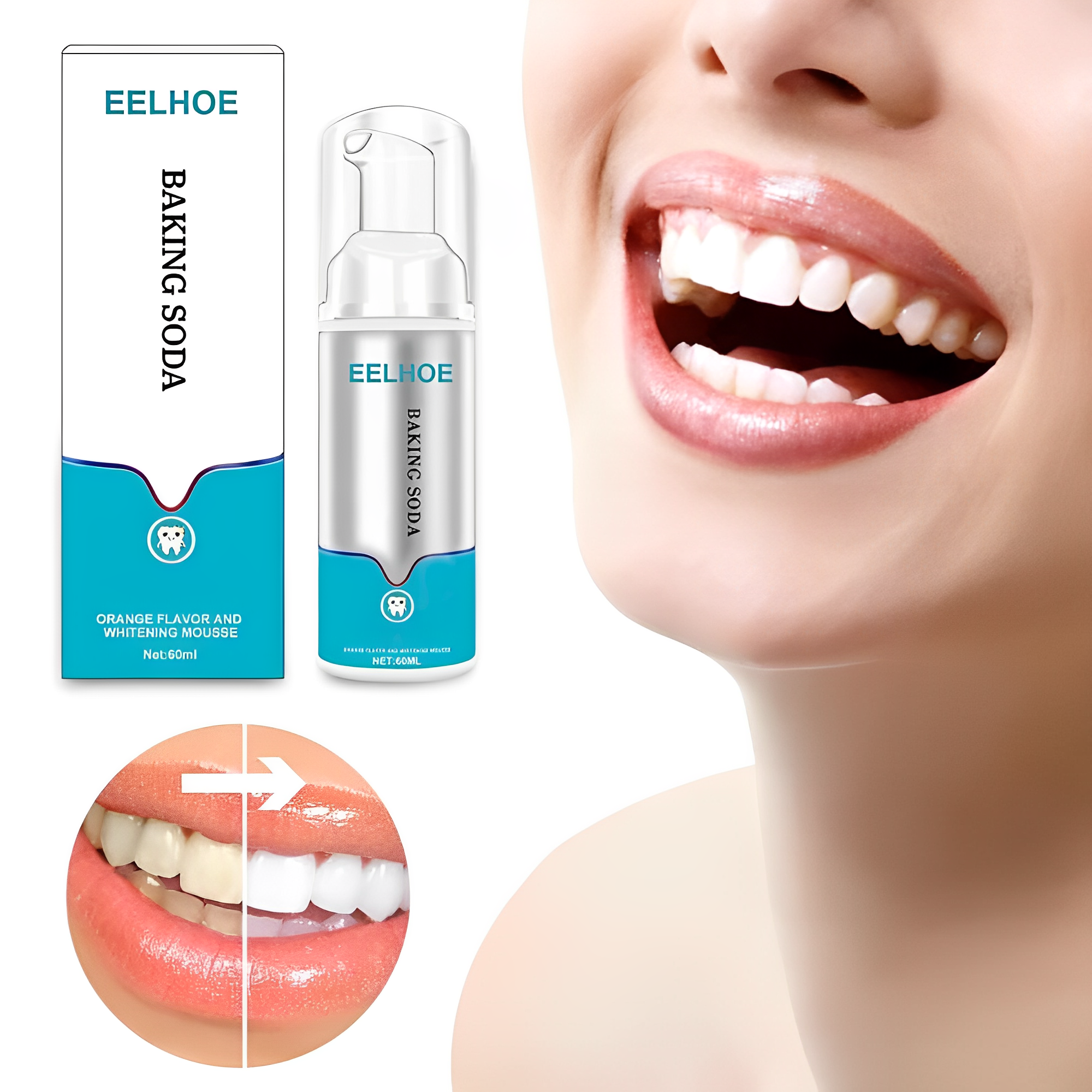 BrightSmile  60 ML - Sofort aufhellende Zahnpasta 1+1 GRATIS