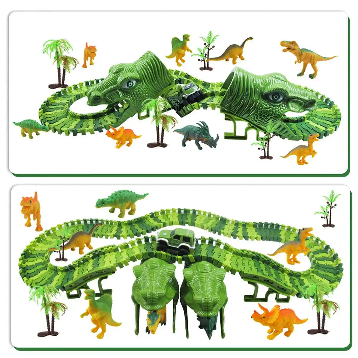 Ocerar™ 153 Stück Dinosaurier-Rennstrecke