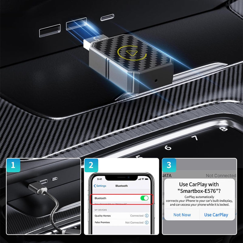 AutoLink - Mini-Kabelloser CarPlay-Adapter