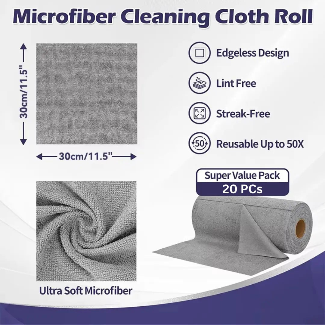 WrapLux® 20er Mikrofasertuch‑Set | 50% RABATT