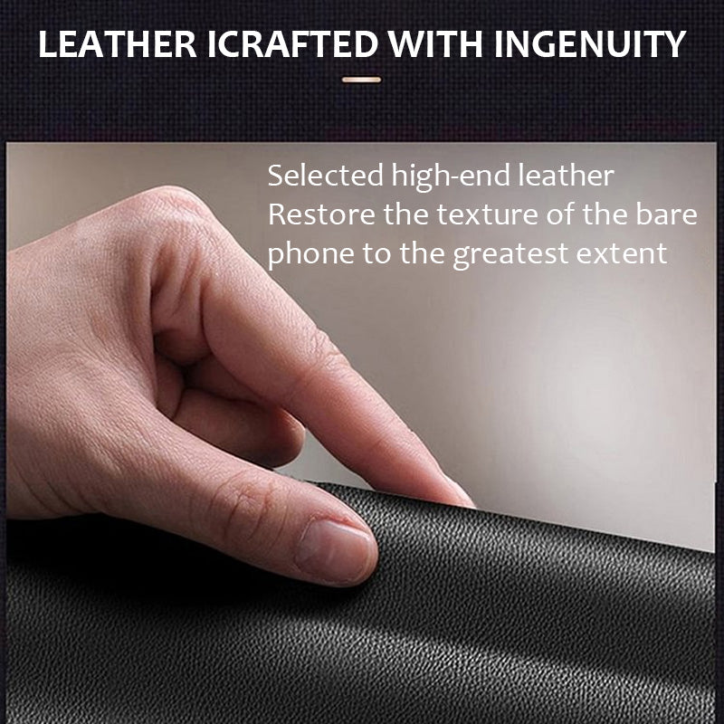 LuxCase  - Handytasche aus echtem Leder mit magnetischem Kartenhalter | 50% RABATT