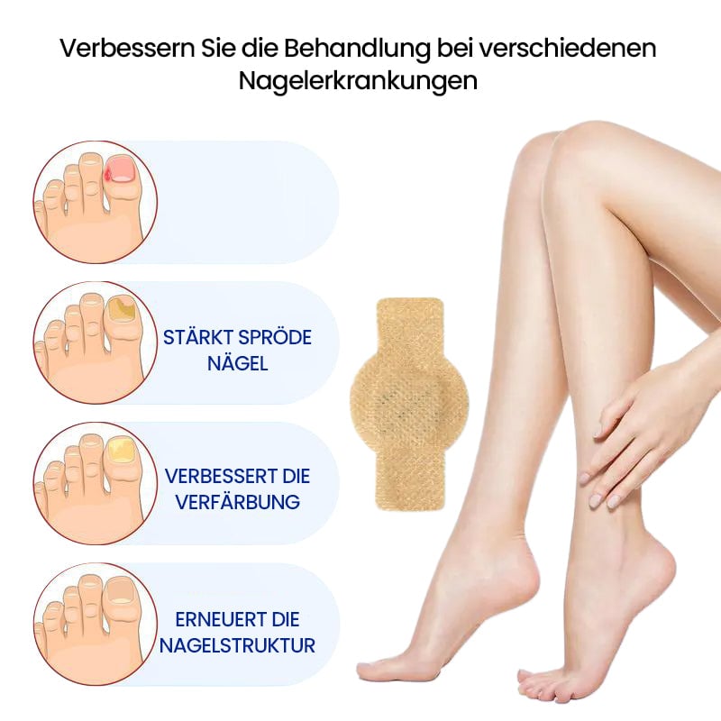 Pilz Nagelpflaster für Zehennagelpilz Linderung | 60+60 GRATIS