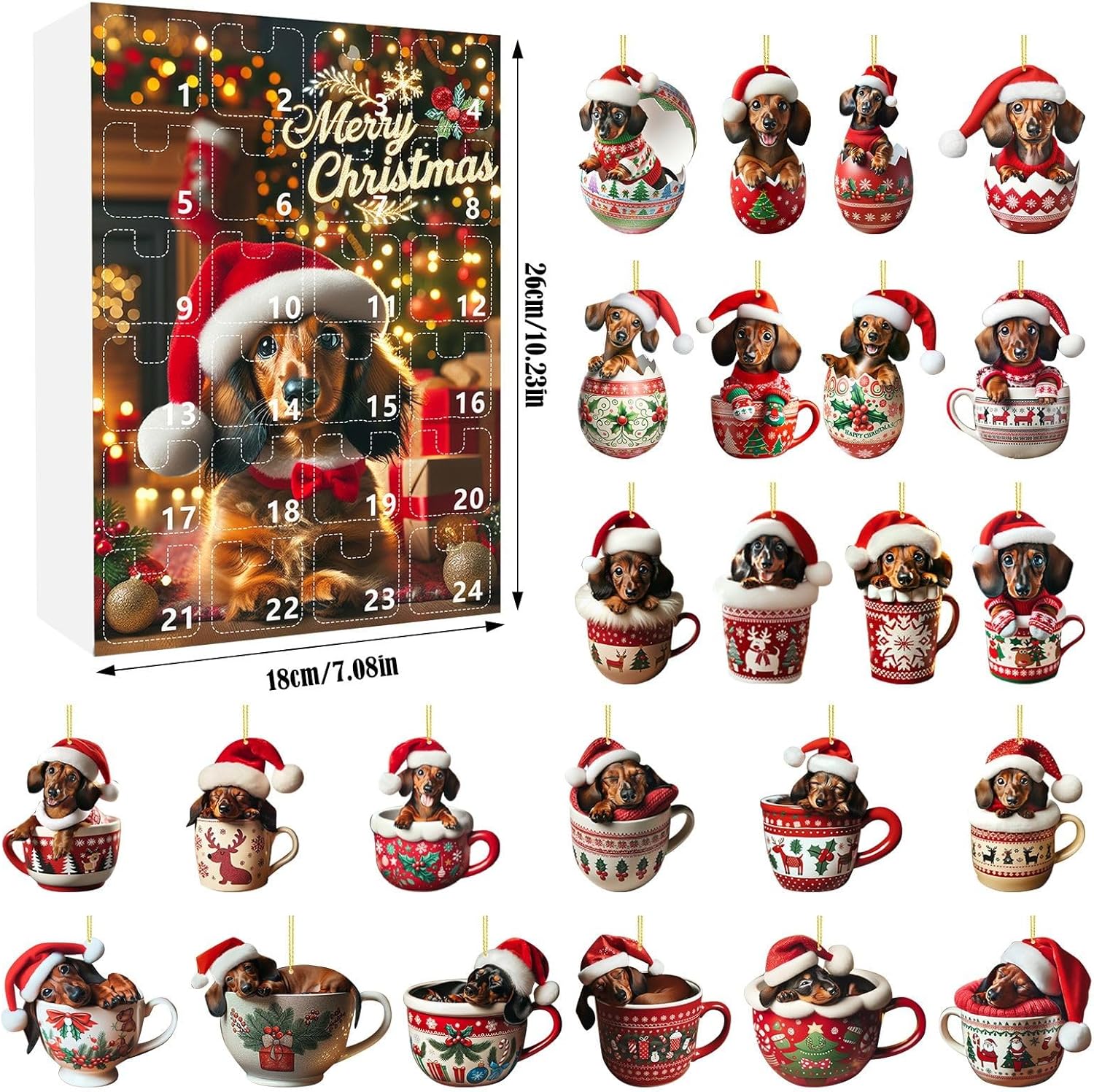 Dachsy – Weihnachts-Adventskalender für Dackel