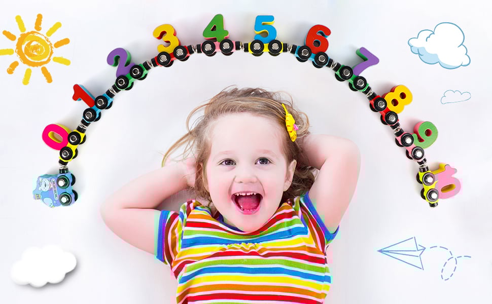 EduTrain – Magnetisches Holzeisenbahn-Puzzle