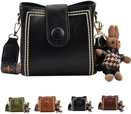 Vintage Fashion Tasche mit verstellbarem breitem Schulterriemen