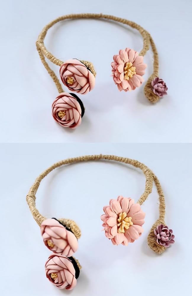 Primst 2er Pack flexible Blumenvorhang Raffhalter