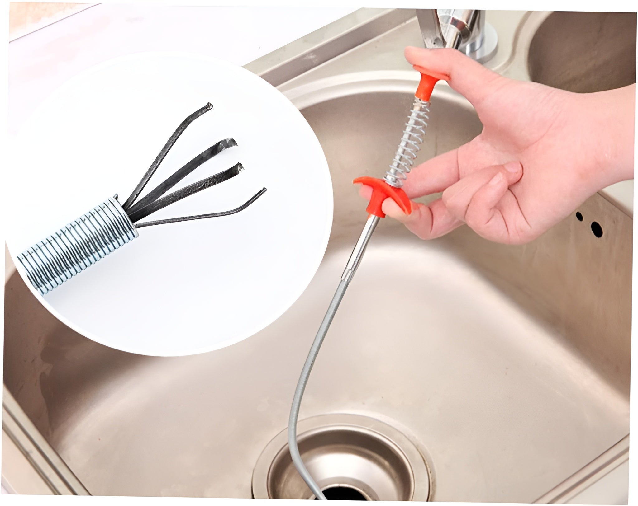 CleanFlex Pro - Haken verstopfte Rohre Entwässerung Küche Dusche Entwässerung | 1+1 GRATIS