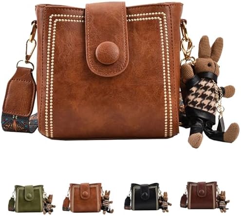 Vintage Fashion Tasche mit verstellbarem breitem Schulterriemen