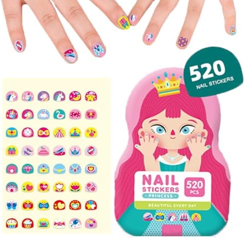 FunNails - 520 Stücke Nagelaufkleber für Kinder | 50% RABATT