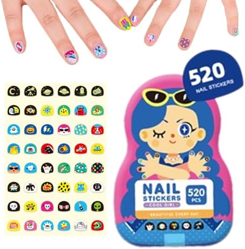 FunNails - 520 Stücke Nagelaufkleber für Kinder | 50% RABATT