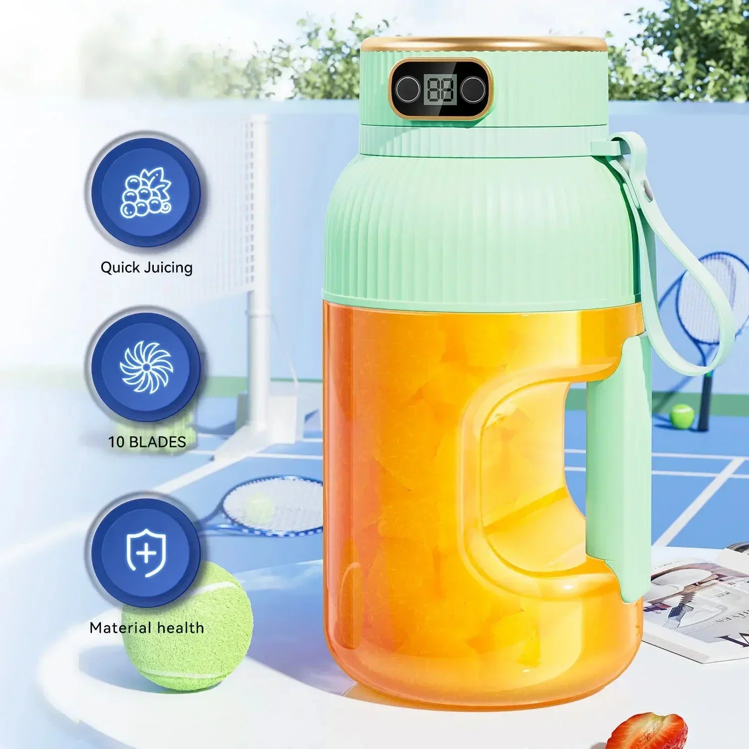 JuicyGo™ – Die multifunktionale, tragbare Saftpresse-Cup für frische Vitamine überall