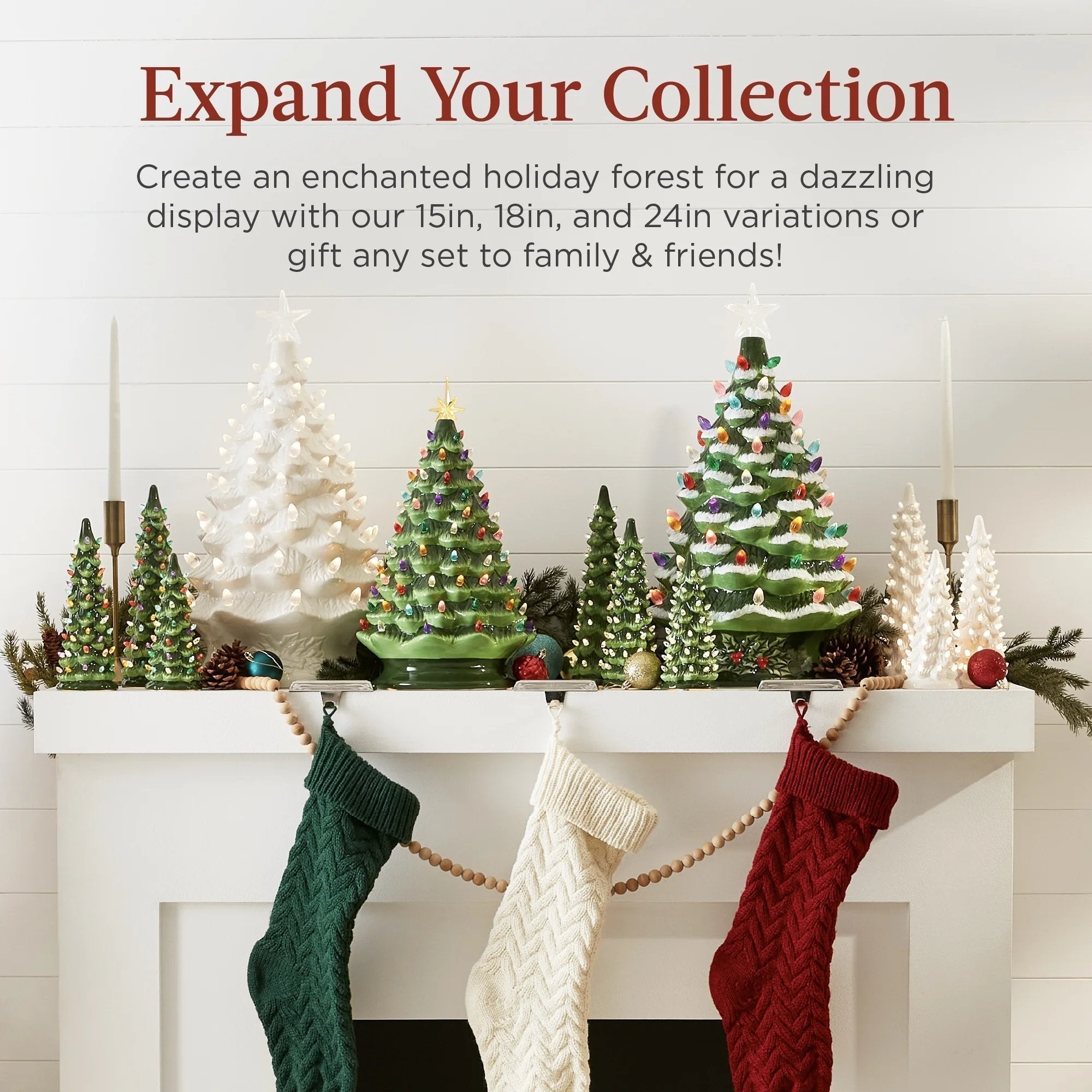 CeramiGlow – Handbemalter Keramik-Weihnachtsbaum