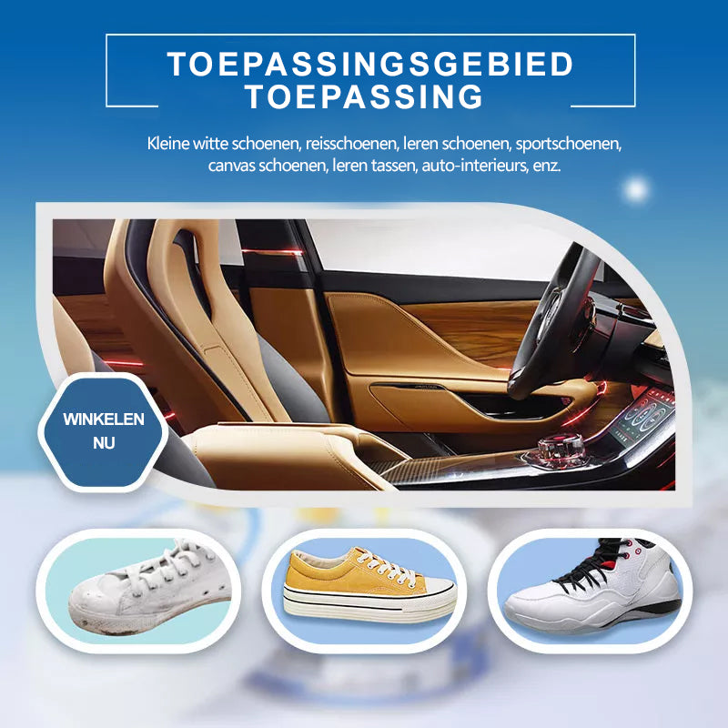 ShinyShoes™ - Schnellste Schuhe aufhellende Reinigungscreme - Mit GRATIS Schwamm