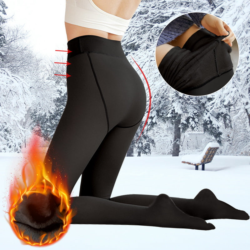 Warme superstretch pluche panty