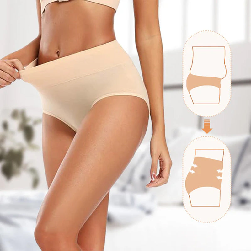 Aria - 5 Stück High Waist Baumwollunterwäsche | 50% RABATT