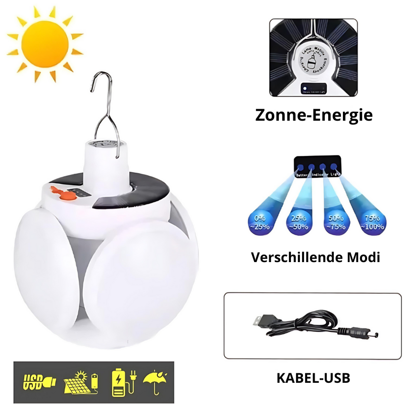 EcoGlow - LED Solar-Außenlampe