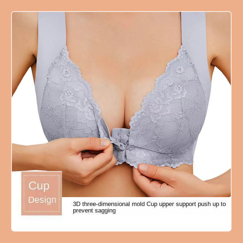 Frontknopf dünner BH Spitze sexy Dessous