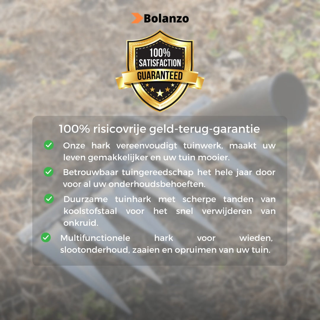 Der robuste Unkrautrechen aus Eisen