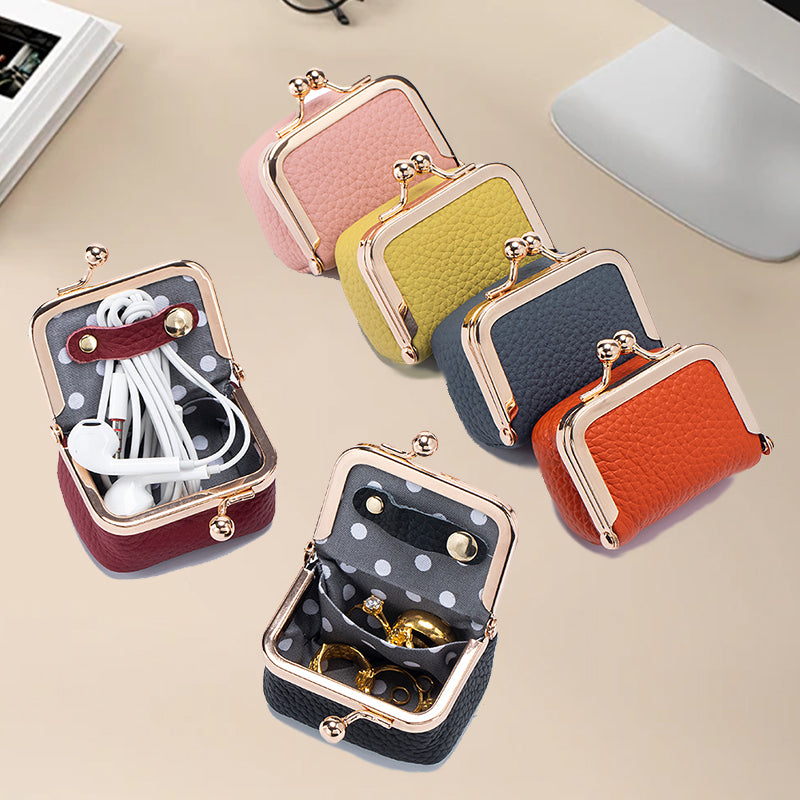 LuxJewels - Mini-Schmuckkästchen aus echtem Leder