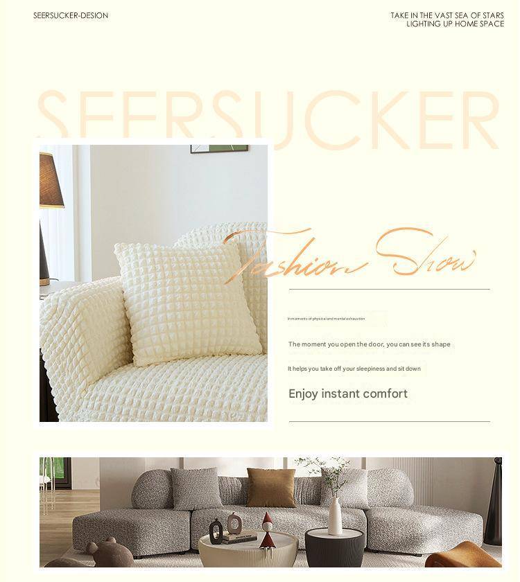 LuxLace™ Premium Seersucker Sofabezug | 50% RABATT