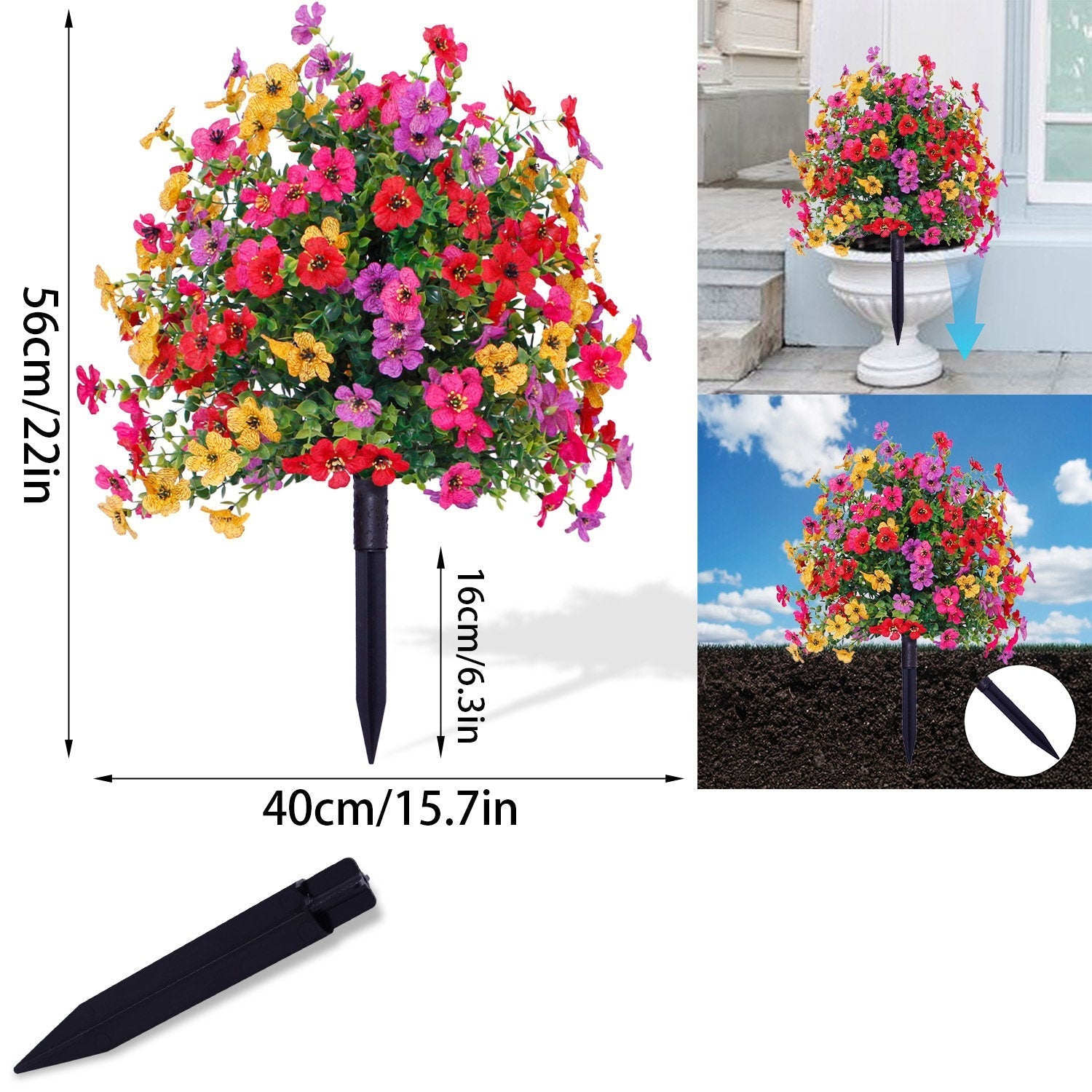 Künstliche Blumendekoration für den Außenbereich