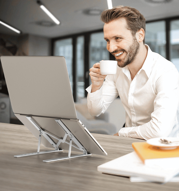 DockMaster™ 8-in-1 USB-C-Dock und Laptop-Ständer | 50% RABATT