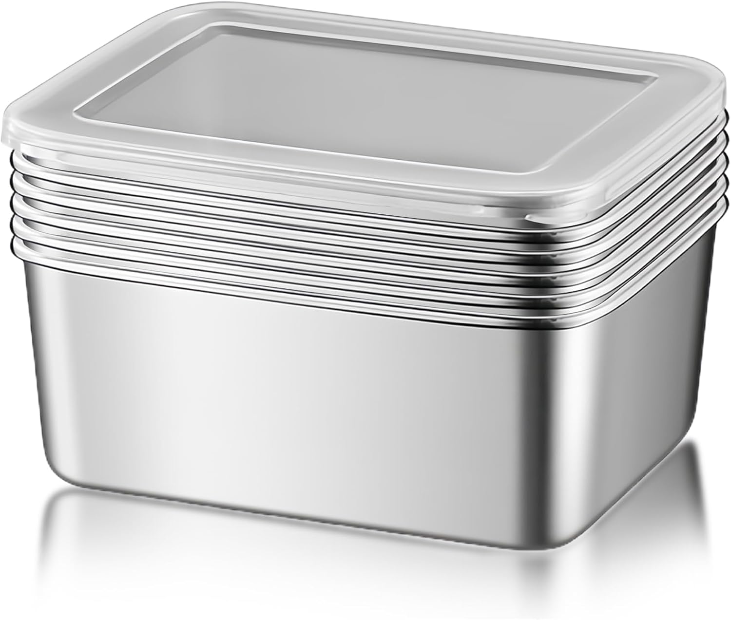 Lebensmittelbehälter - BPA-frei, Frischhaltend, 6er-Pack, 650 ml