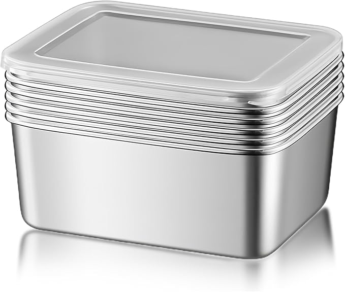 Lebensmittelbehälter - BPA-frei, Frischhaltend, 6er-Pack, 650 ml