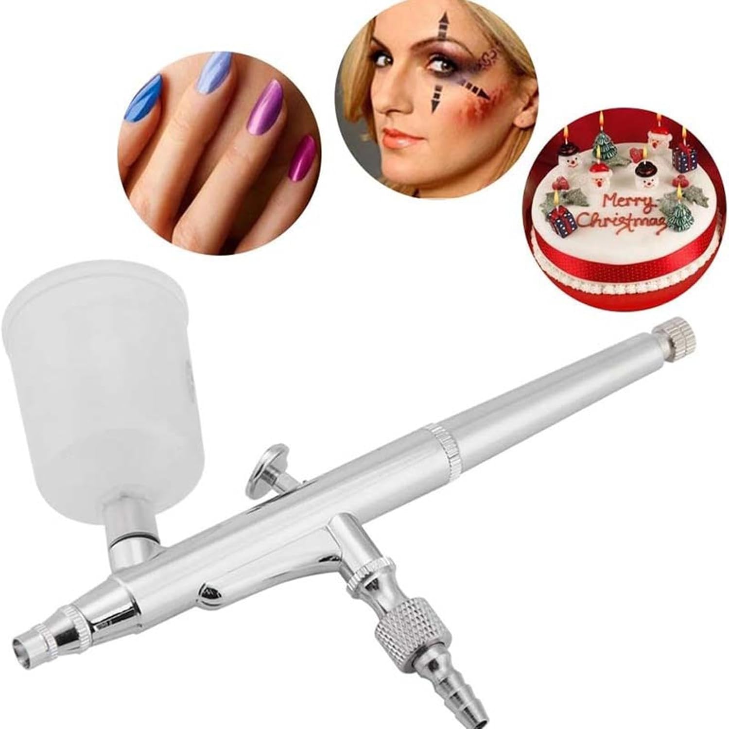 Dual-Action Airbrush-Set mit großer Farbbecherkapazität – Spritzpistole für Malerei & Kunst