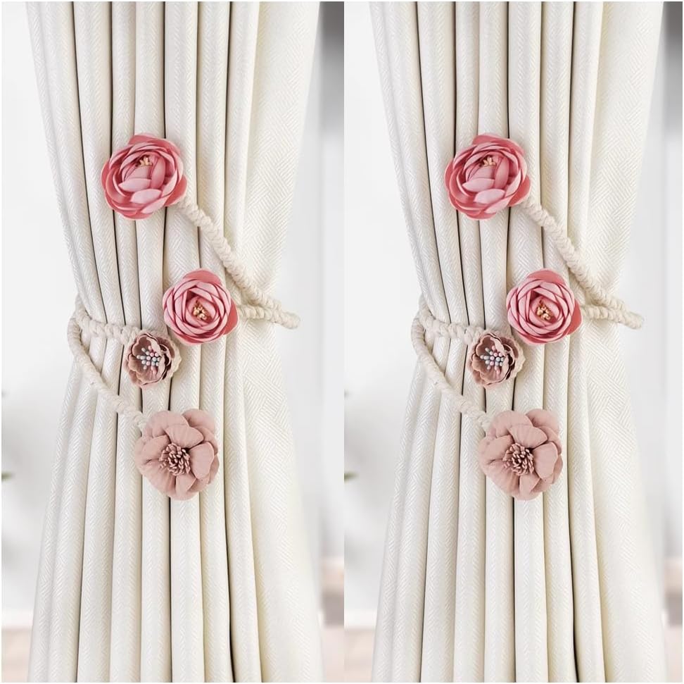 Primst 2er Pack flexible Blumenvorhang Raffhalter