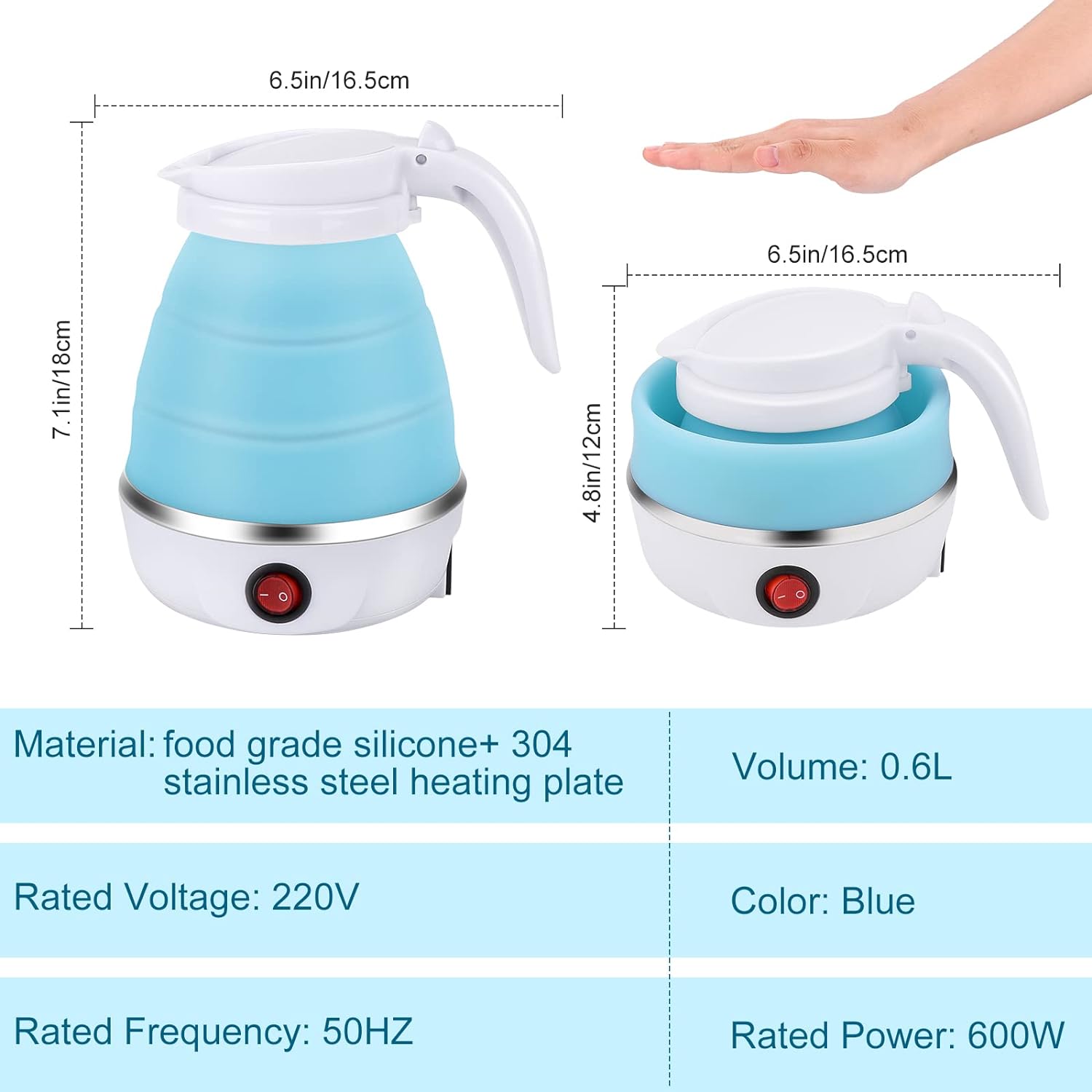 Portablo - Tragbarer klappbarer elektrischer Wasserkocher | 50% RABATT