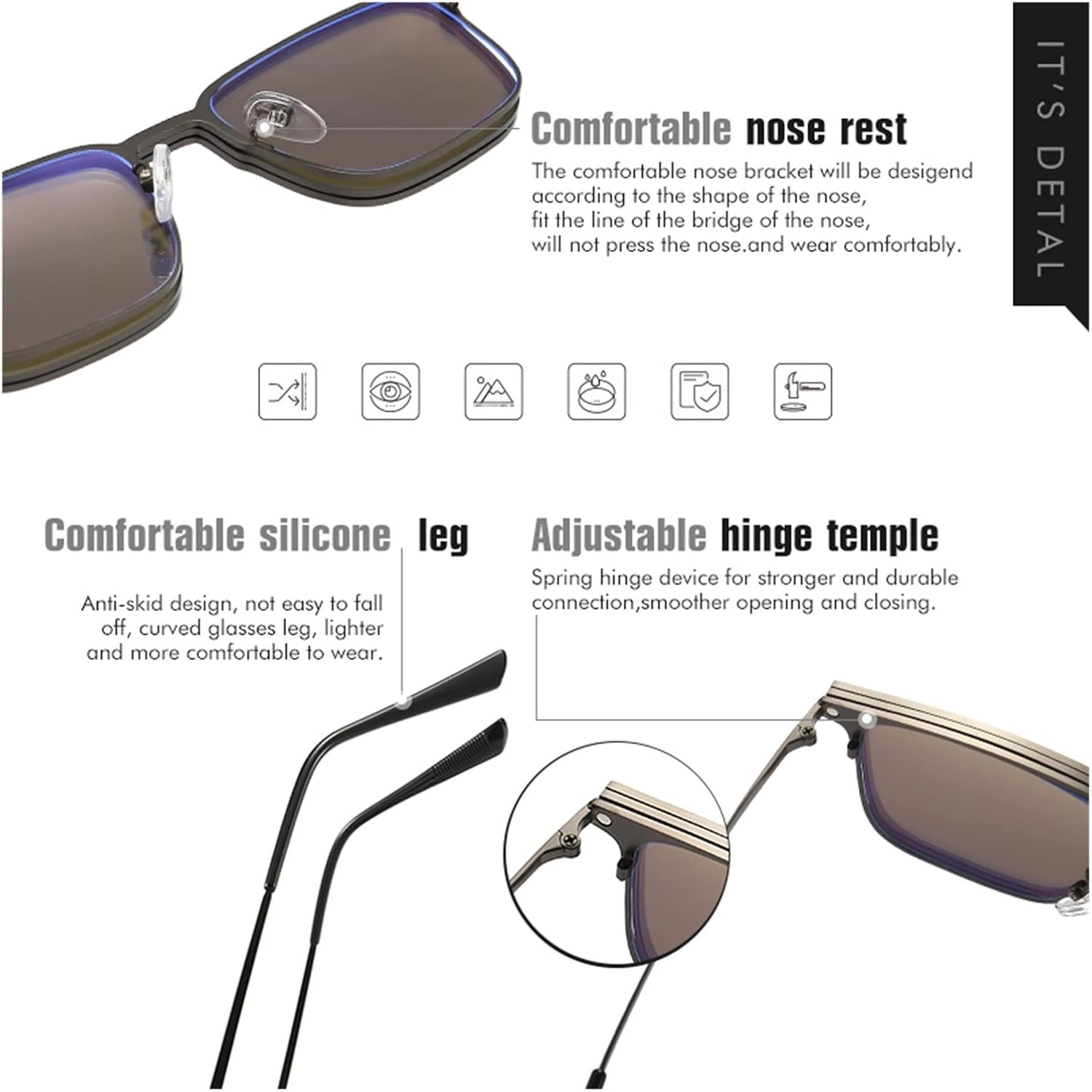 FlexiVision™ 3-in-1 Magnetische Clip-On Brille