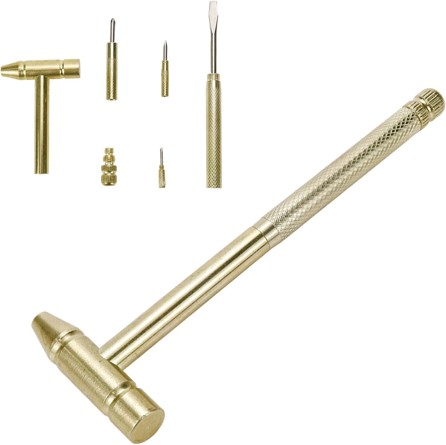 6 in 1 Multifunktions Hammer Kombination Reparatur Werkzeug mit Schraubendreher Schlüssel