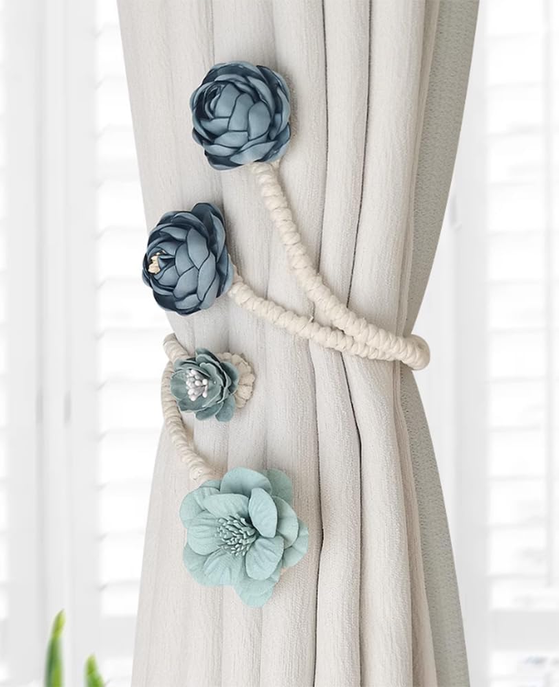 Primst 2er Pack flexible Blumenvorhang Raffhalter