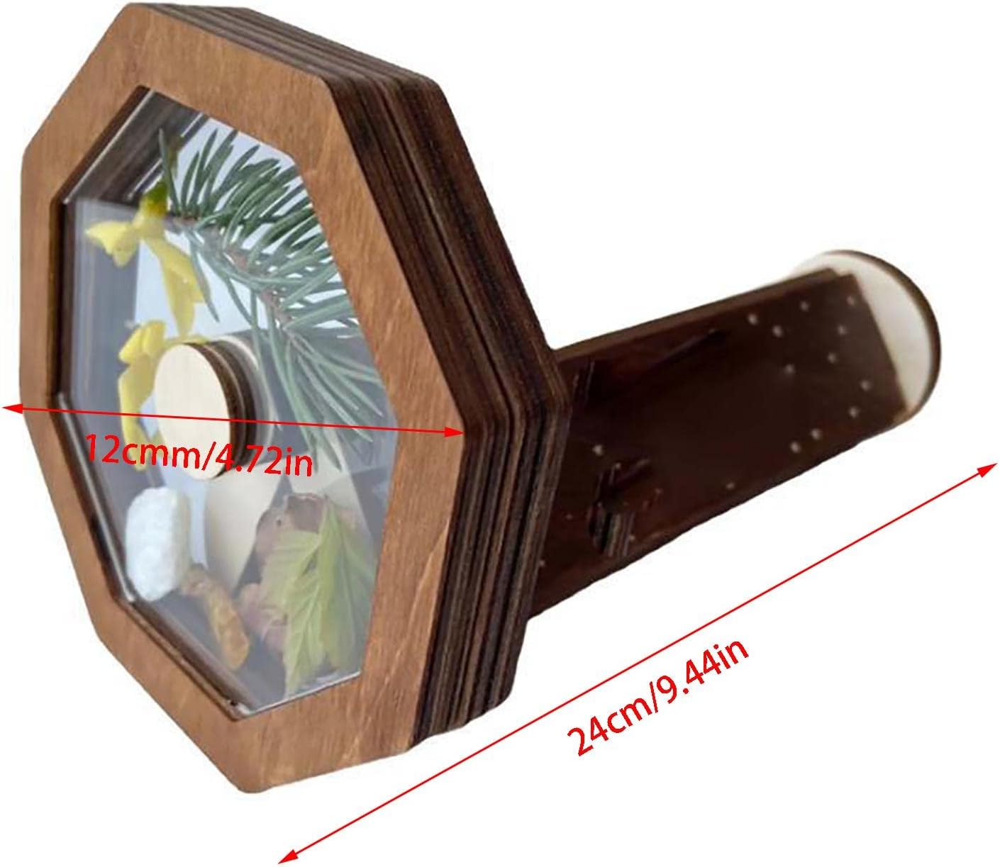 Magisches optisches Kaleidoskop aus Holz