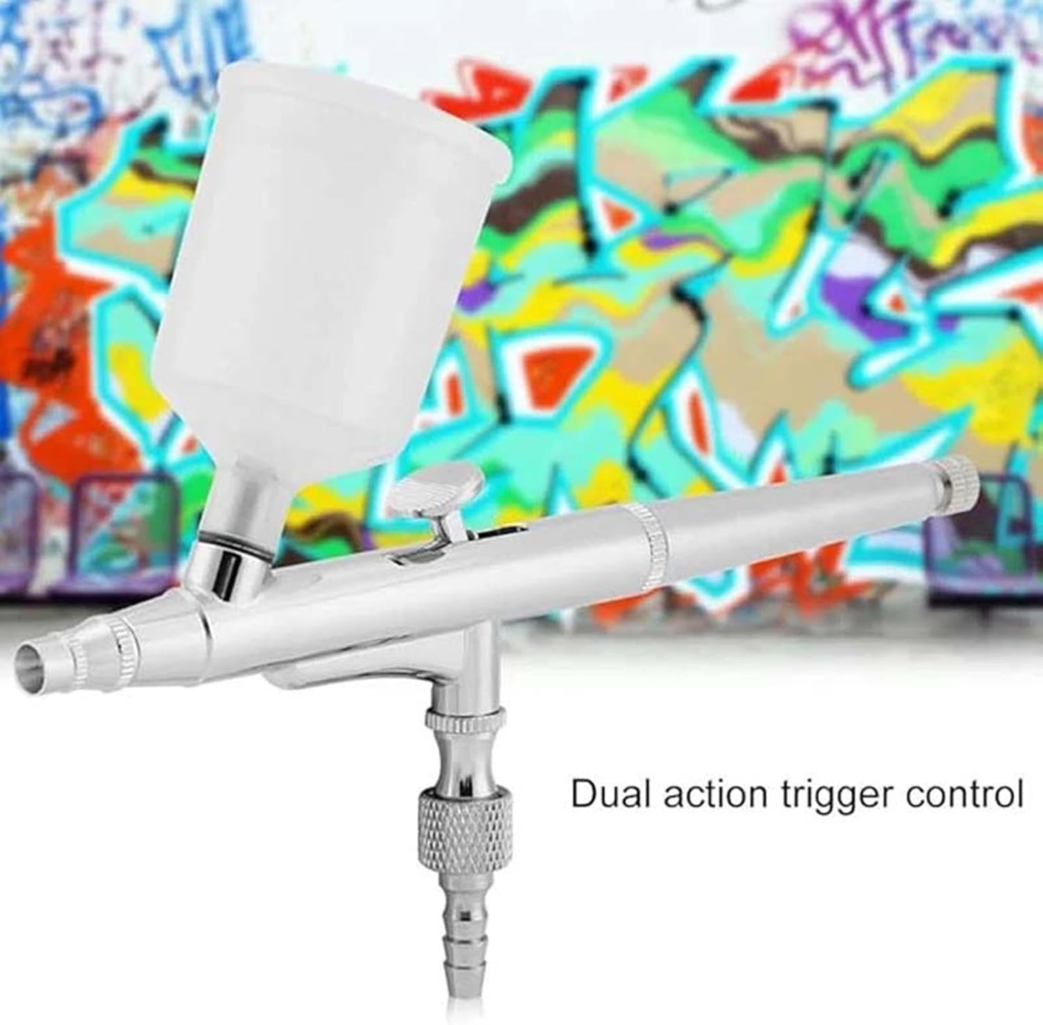 Dual-Action Airbrush-Set mit großer Farbbecherkapazität – Spritzpistole für Malerei & Kunst