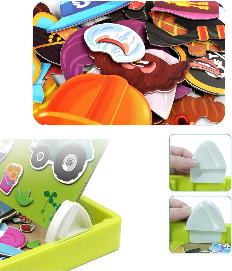EduMag – Magnetisches Gesichter-Puzzle & Anziehspiel