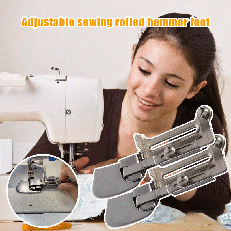 SewProFlex™ – Verstellbarer Rollsaumfuß Für Perfekte Nähte auf Jeder Stoffart | 1+1 GRATIS