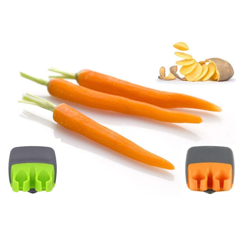 KitchenEase – Scharfes Finger-Schälmesser | Set mit 3 Stück