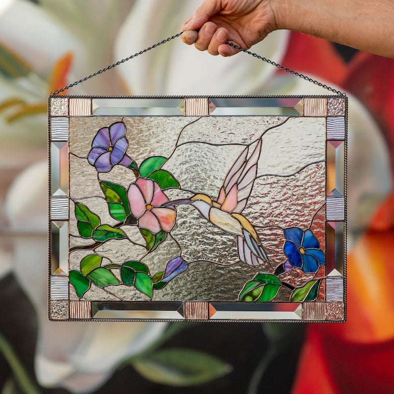 Kardinal Buntes Fenster Panel