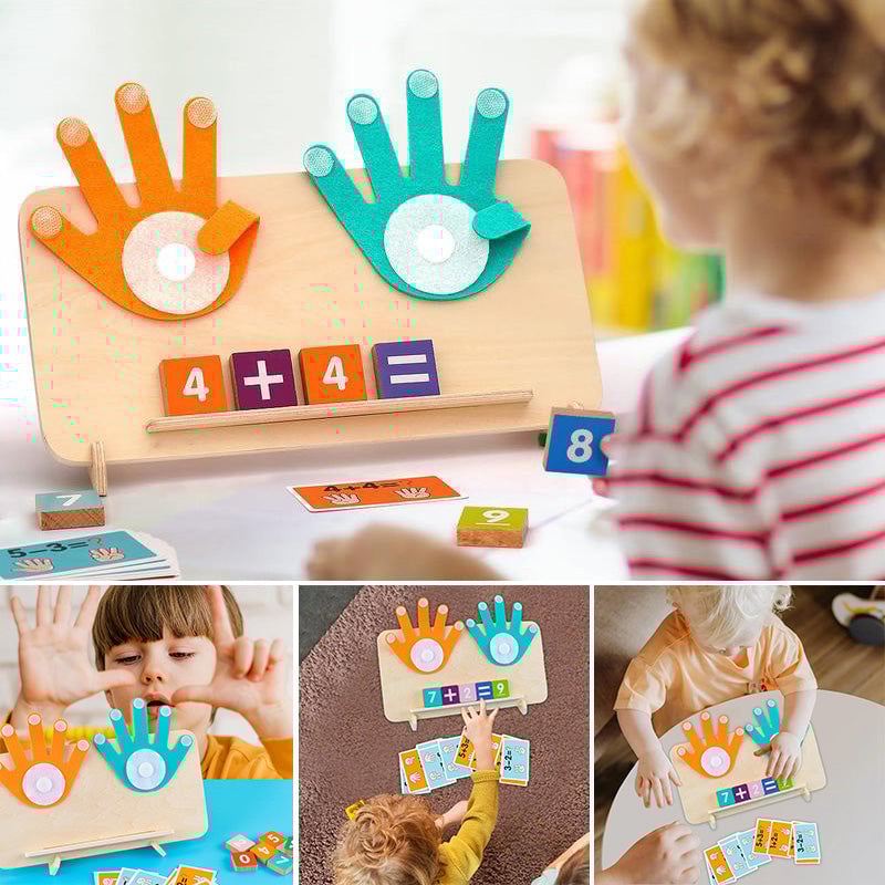 MatheSpaß – Montessori Fingerzählen Lernspielzeug | 50% RABATT
