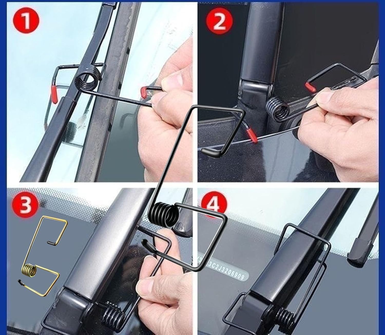 Wischerarm Druckfeder - Klare Sicht & Einfache Installation für Alle Modelle