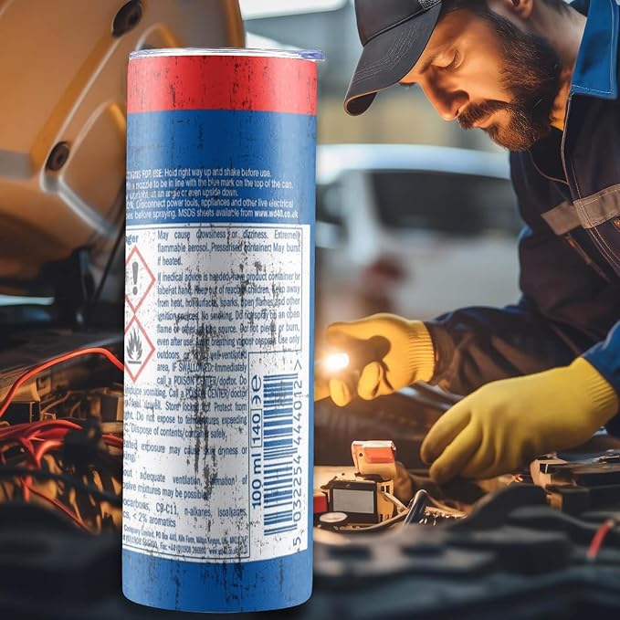 DirtyTumbler – Robuster WD-40-inspirierter Thermobecher | 50% RABATT