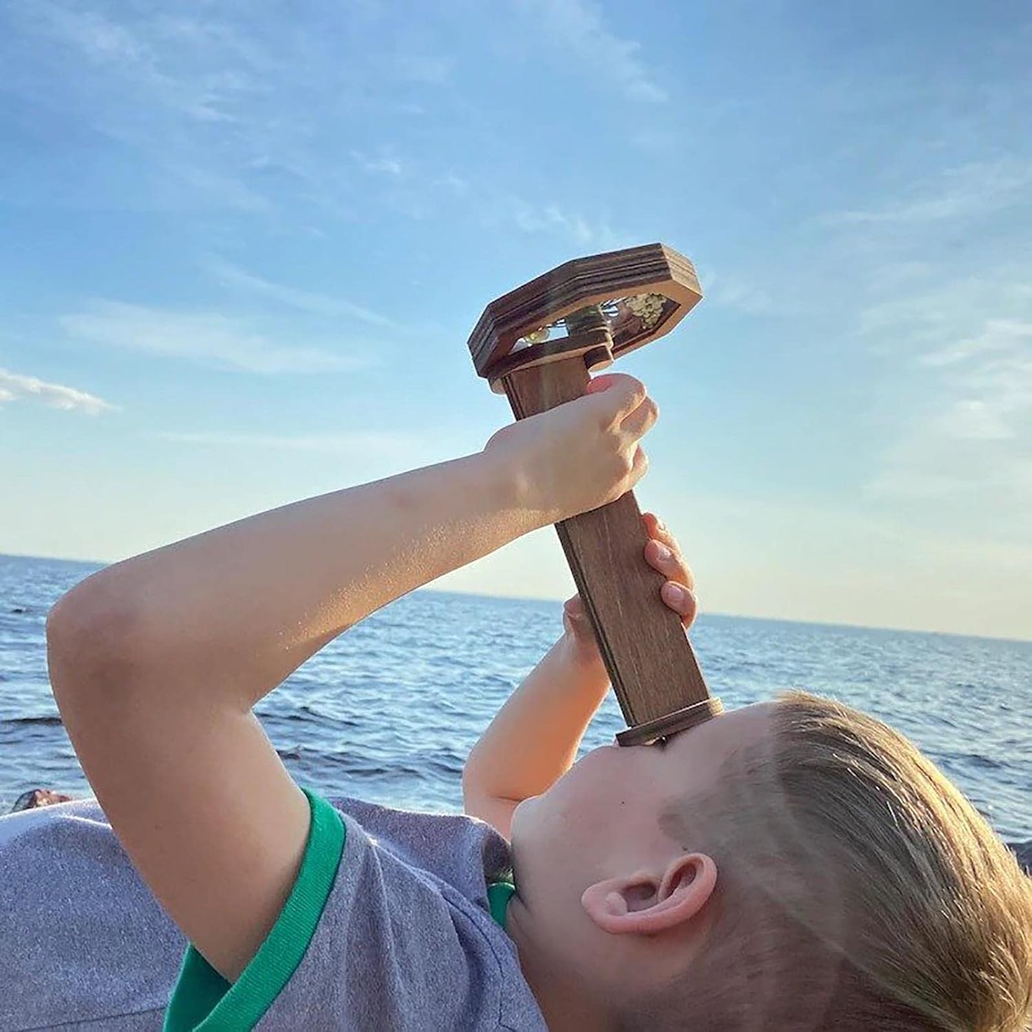 Kaleidoskop Aus Holz - Fördert Kreativität Und Geschicklichkeit Für Kinder