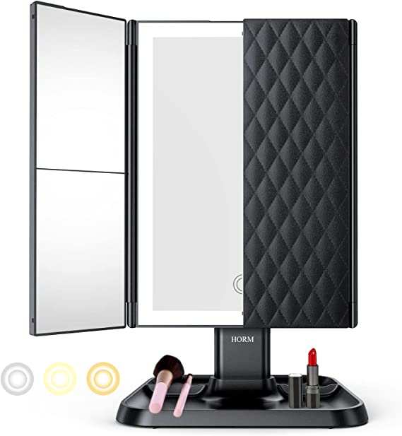 Dreifach-LED-Makeup-Spiegel
